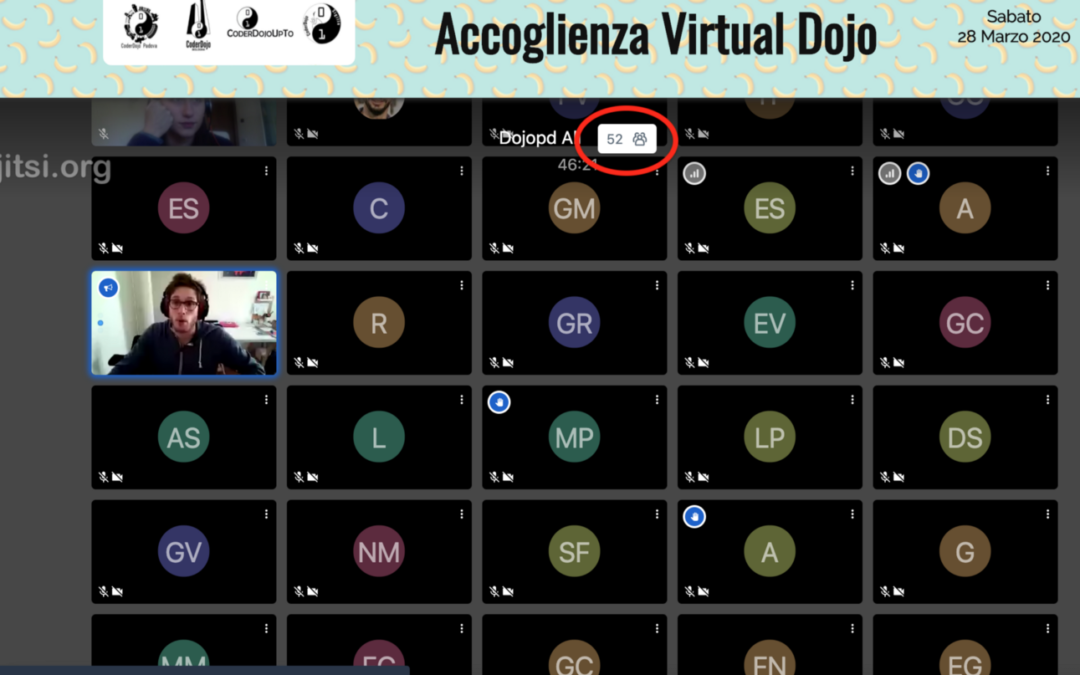 VirtualDojo, CoderDojo Live… le iniziative online alle quali stiamo partecipando